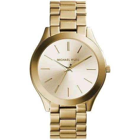 michael kors slim runway watch gold amazon|Michael Kors Watch 250300.